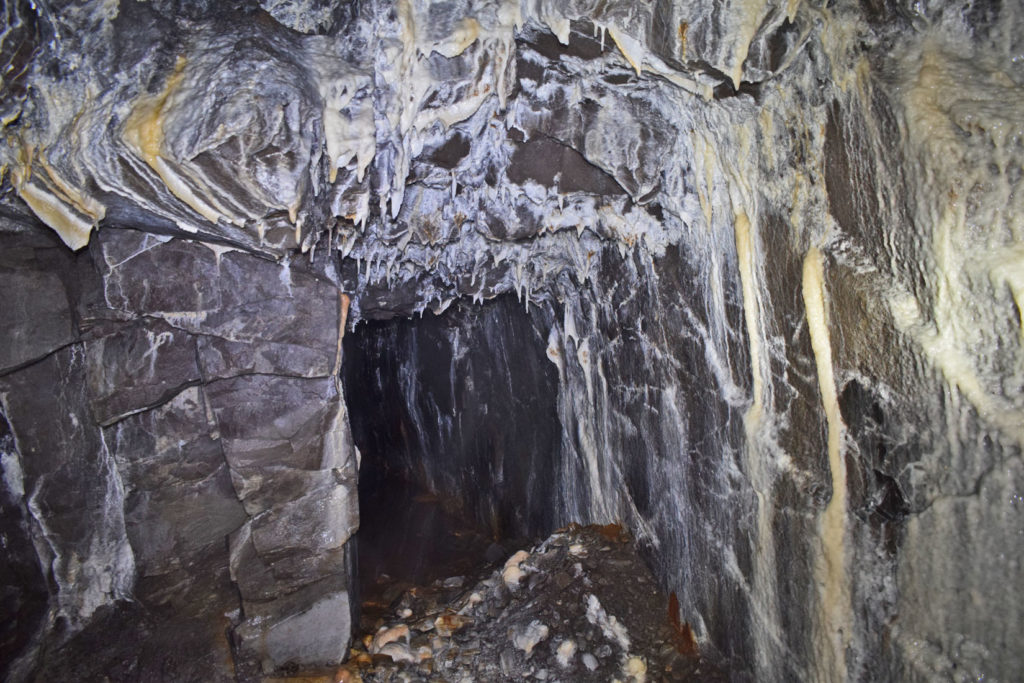 Galerías de la antigua mina de Mercurio de Brañalamosa. Lena. Asturias 2020