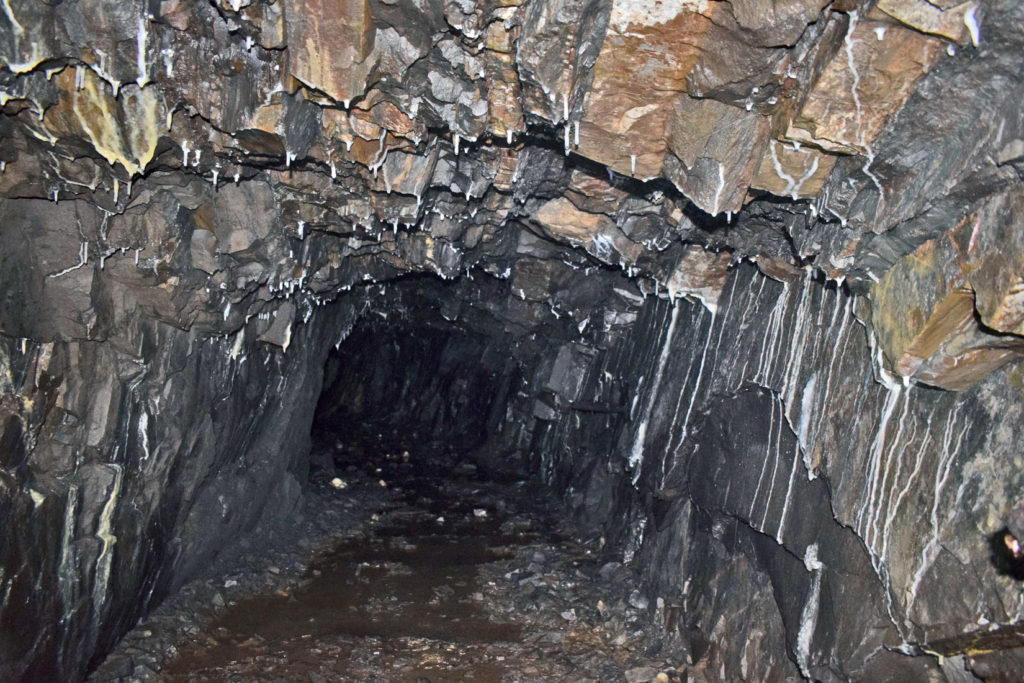 Galerías de la antigua mina de Mercurio de Brañalamosa. Lena. Asturias 2020