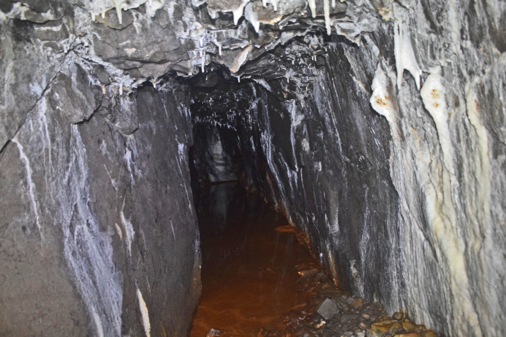 Galerías de la antigua mina de Mercurio de Brañalamosa. Lena. Asturias 2020