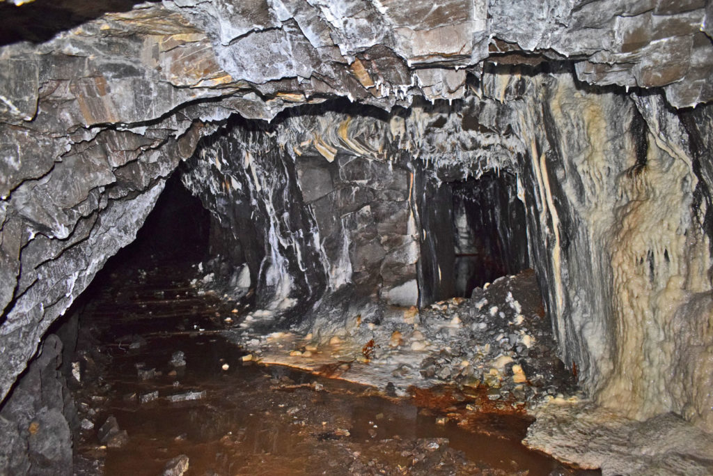 Galerías de la antigua mina de Mercurio de Brañalamosa. Lena. Asturias 2020