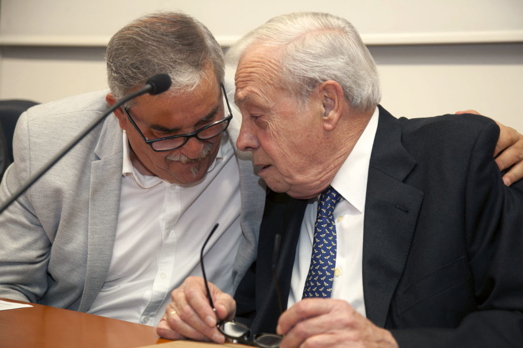 Homenaje al Profesor de la Escuela Politécnica de Mieres, y escritor, Luis Jesús Llaneza. Mieres. Asturias 2019