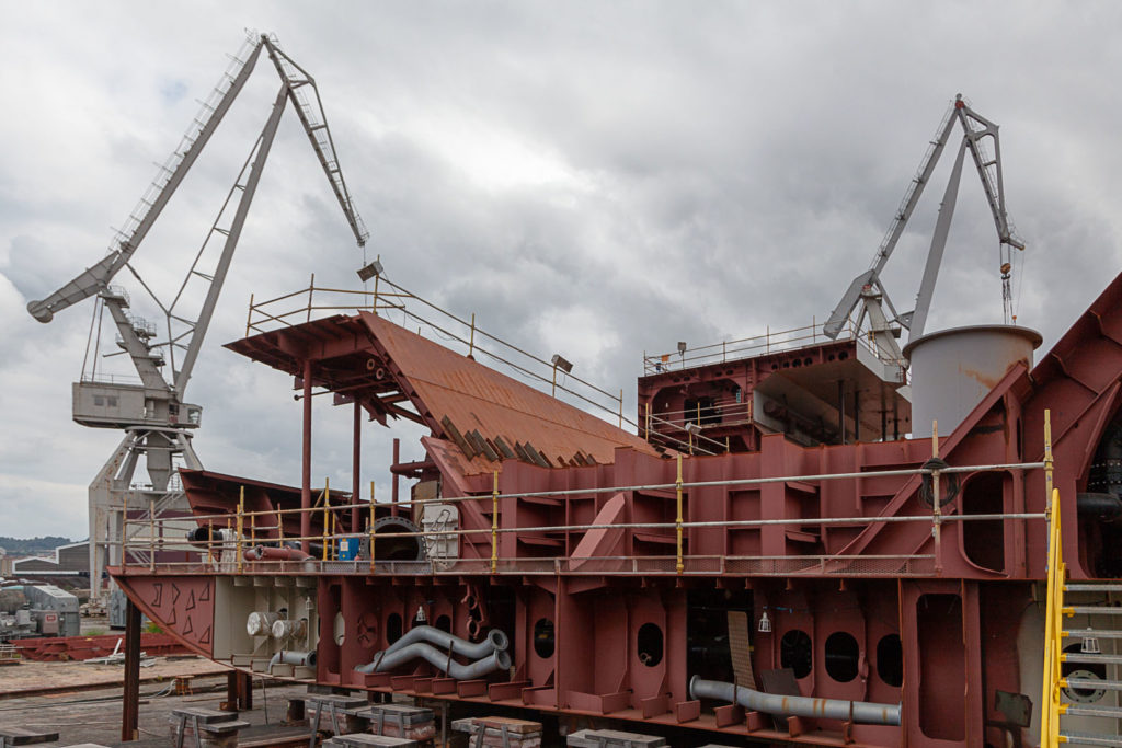 Factoría industrial de Construcciones Navales del Norte. La Naval. Sestao. Bizkaia 2019