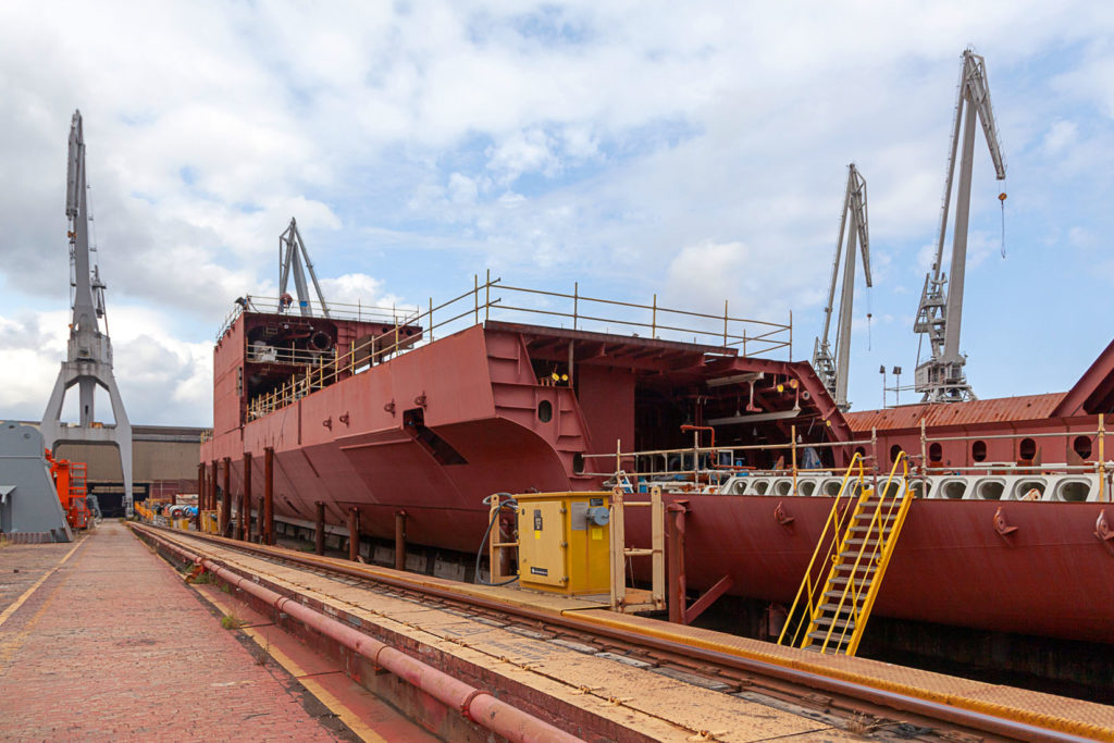 Factoría industrial de Construcciones Navales del Norte. La Naval. Sestao. Bizkaia 2019