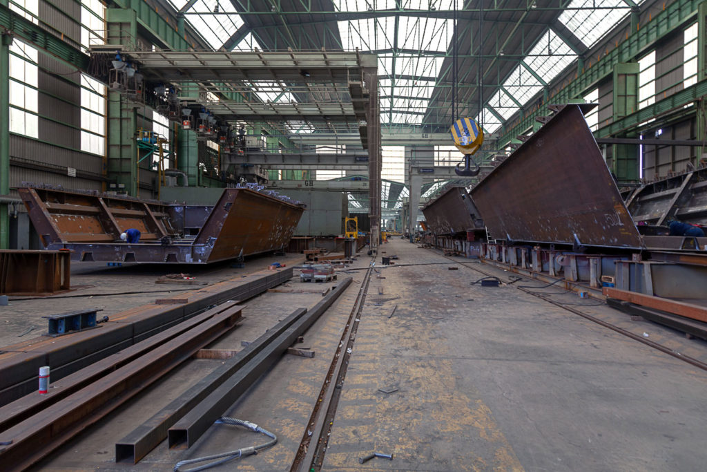 Factoría industrial de Construcciones Navales del Norte. La Naval. Sestao. Bizkaia 2019