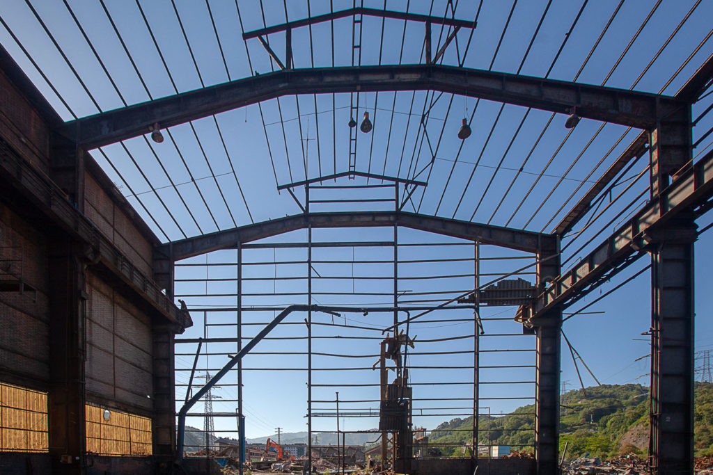 Derribo de la factoría industrial de Felguera Melt. Langreo 2020