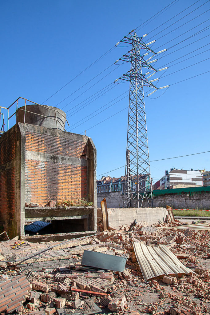 Derribo de la factoría industrial de Felguera Melt. Langreo 2020