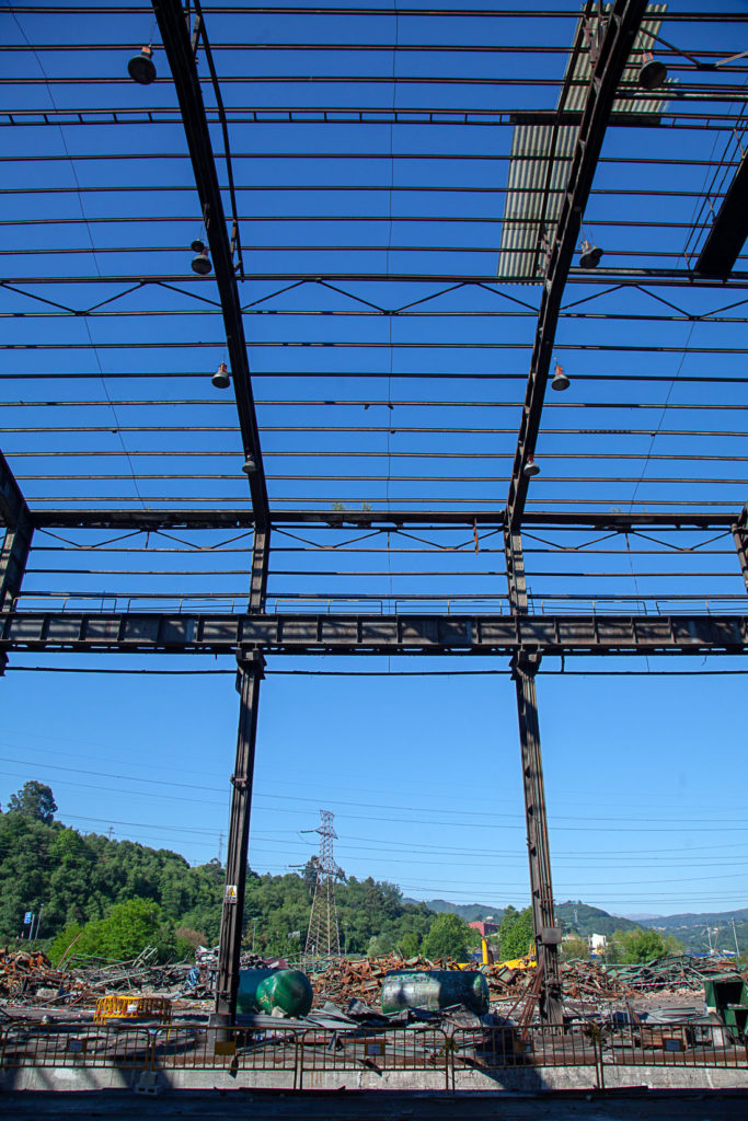 Derribo de la factoría industrial de Felguera Melt. Langreo 2020