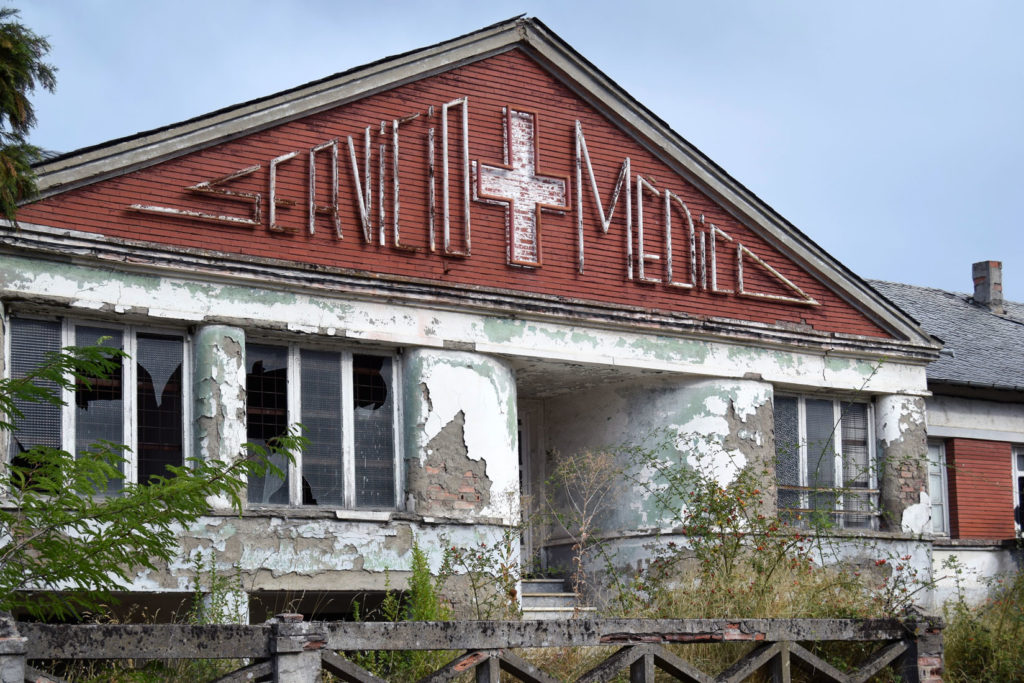 Servicio médico de las instalaciones cerradas del Pozo Viejo de Fabero. León 2018