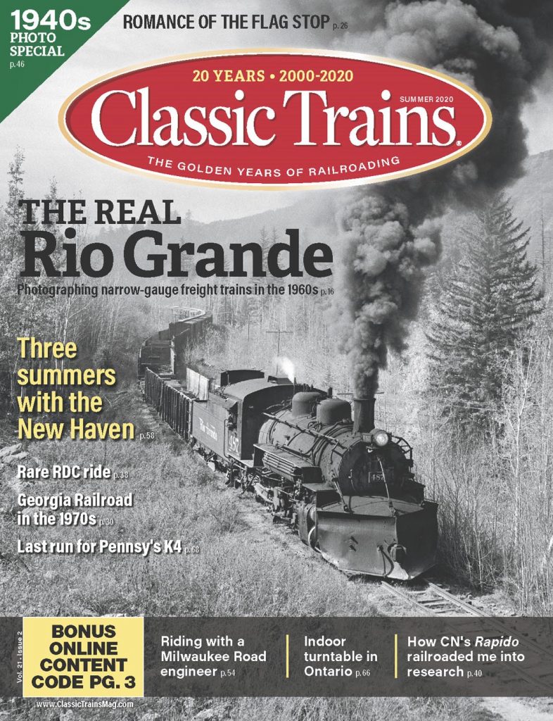 Portada de la revista Classic Trains. Verano de 2020