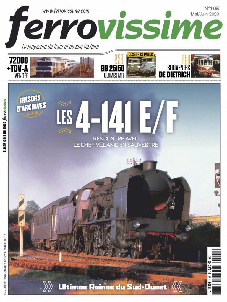 Portada de la revista Ferrovissime. Nº 105. Mayo/Junio 2020