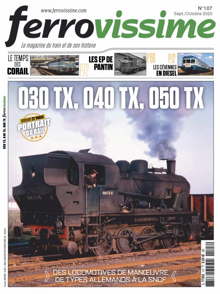 Portada de la revista Ferrovissime. Nº 107. Septiembre/Octubre 2020