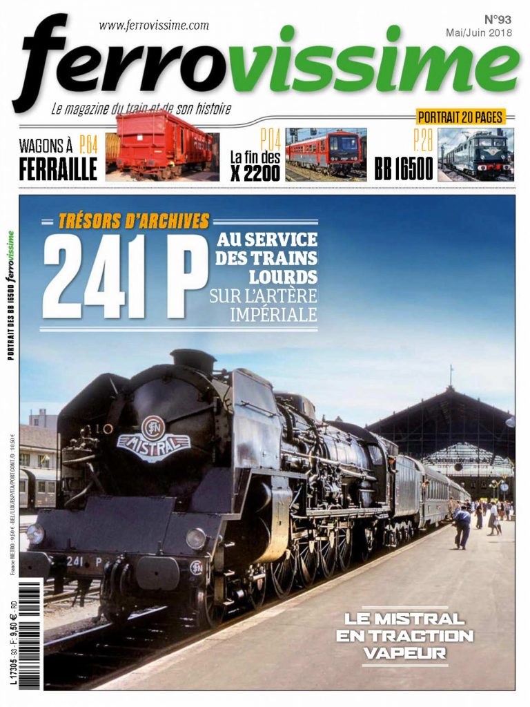 Portada de la revista Ferrovissime. Nº 93. Mayo/Junio 2018