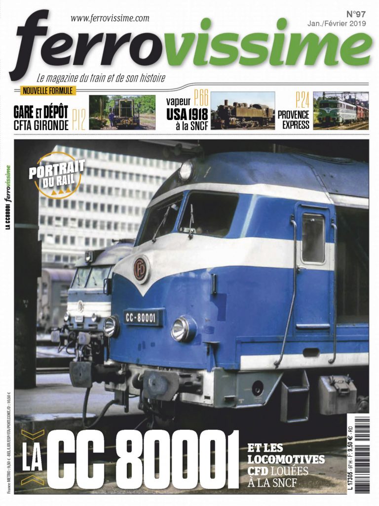 Portada de la revista Ferrovissime. Nº 97. Enero/Febrero 2019