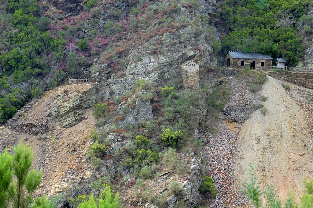 Vista general de Mina Carmina o As Talladas. Santa Eulalia de Oscos. Asturias. 2018