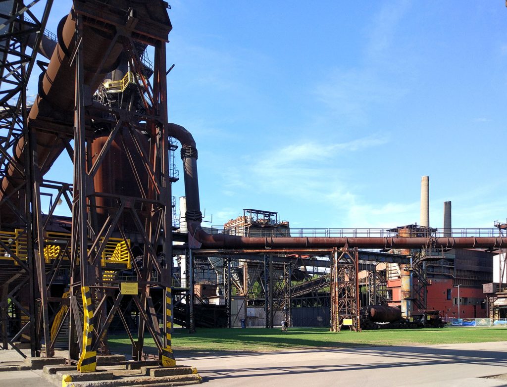 Vista general de instalaciones. Complejo industrial Dolní Vítkovice. Ostrava. República Checa. 2017