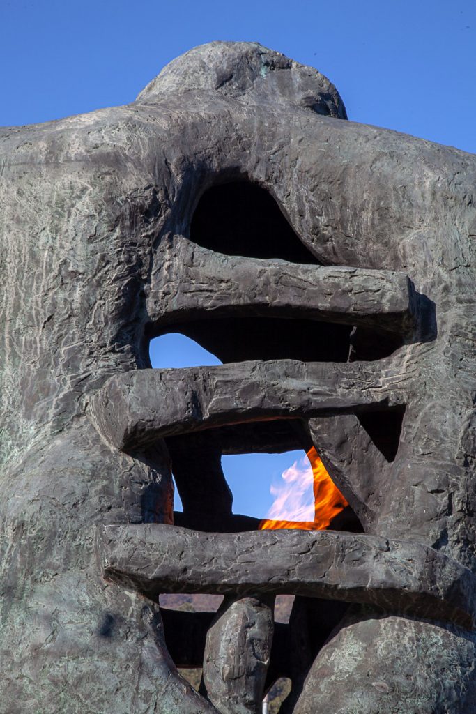 Monumento a los mineros de todo el mundo muertos en accidente de trabajo. Mieres. Asturias 2020