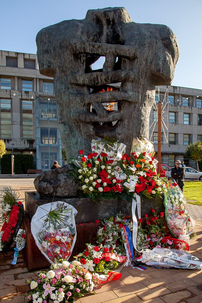 Monumento a los mineros de todo el mundo muertos en accidente de trabajo. Mieres. Asturias 2020