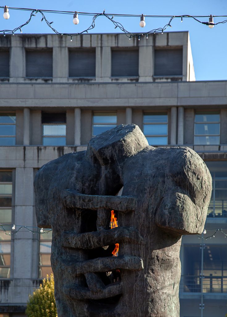 Monumento a los mineros de todo el mundo muertos en accidente de trabajo. Mieres. Asturias 2020