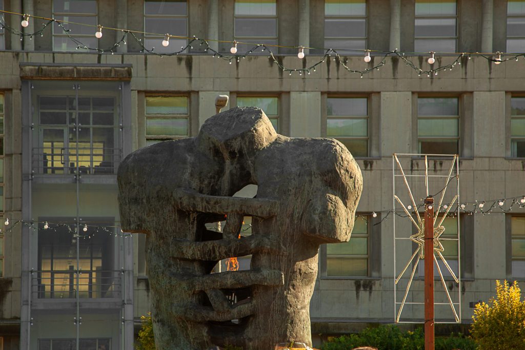 Monumento a los mineros de todo el mundo muertos en accidente de trabajo. Mieres. Asturias 2020