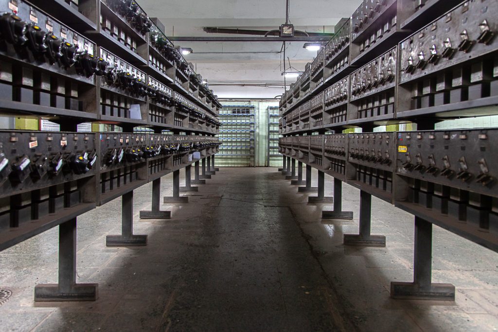 Lampistería del interior del Pozo Nicolasa. Mieres. Asturias 2020