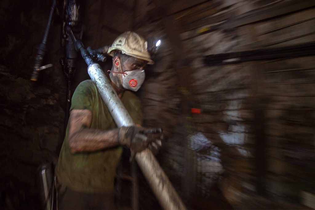 Interior del Pozo Nicolasa. Mieres. Asturias 2020