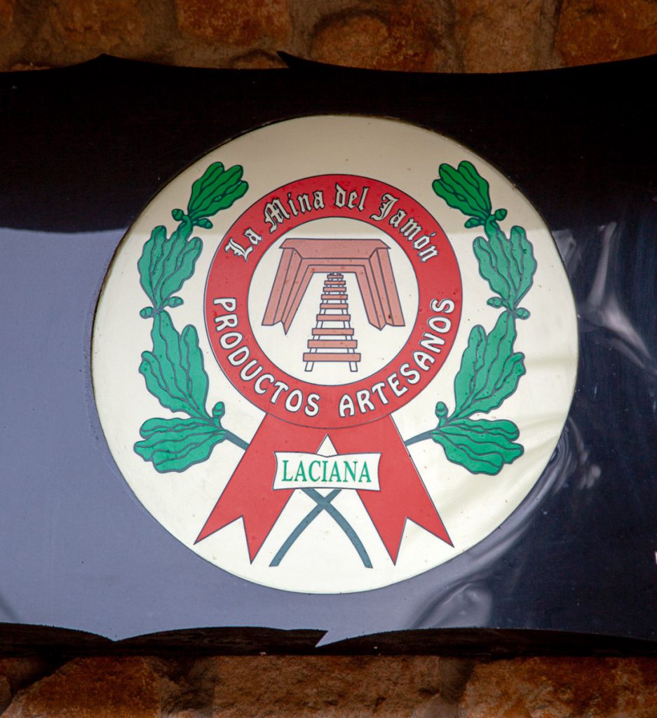Logotipo de la mina del jamon. Productos artesanos de Laciana. Villablino. León 2020