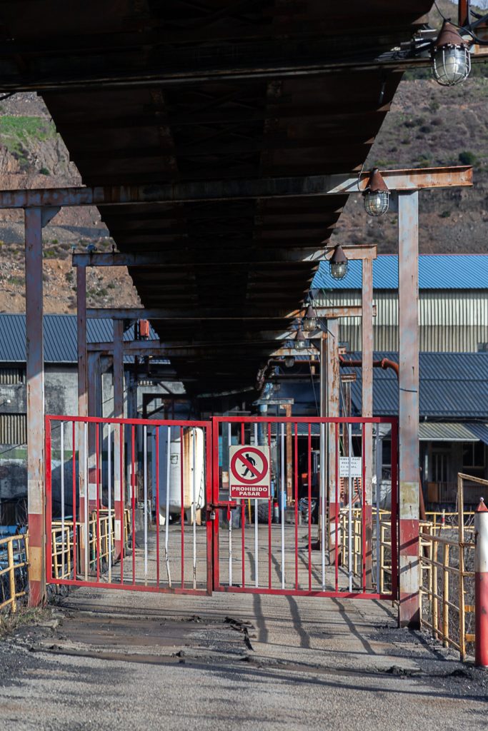 Instalaciones cerradas del lavadero de carbón de Alinos. UMINSA. Toreno. León 2020