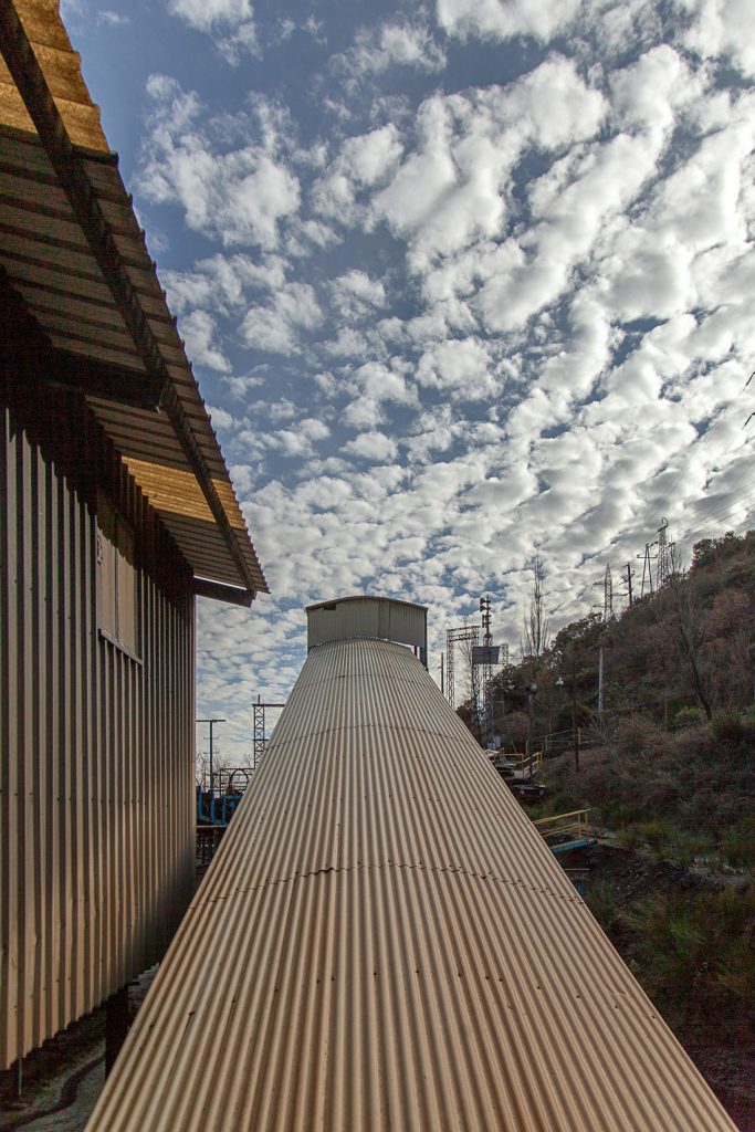 Instalaciones cerradas del lavadero de carbón de Alinos. UMINSA. Toreno. León 2020