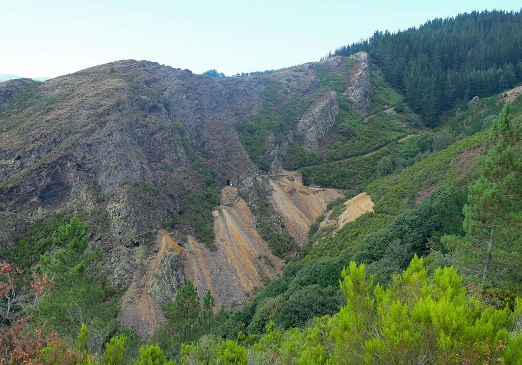Vista general de Mina Carmina o As Talladas. Santa Eulalia de Oscos. Asturias. 2018
