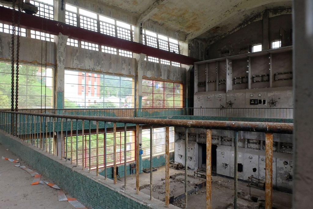 Sala de máquinas del Pozo Venturo. San Martín del Rey Aurelio. Asturias. 2018