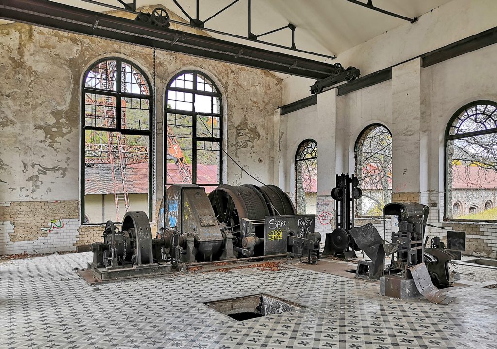 Sala de máquinas del Pozo Herrera I. Sahelices de Sabero. Castilla y León. 2019
