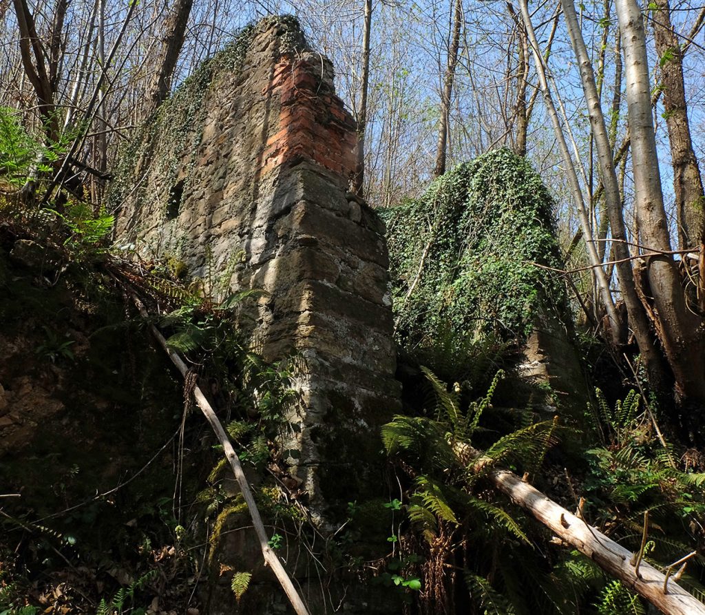 Casa de máquinas de un plano inclinado de Mina Riquela. Valle de Turón. Mieres. Asturias. 2019