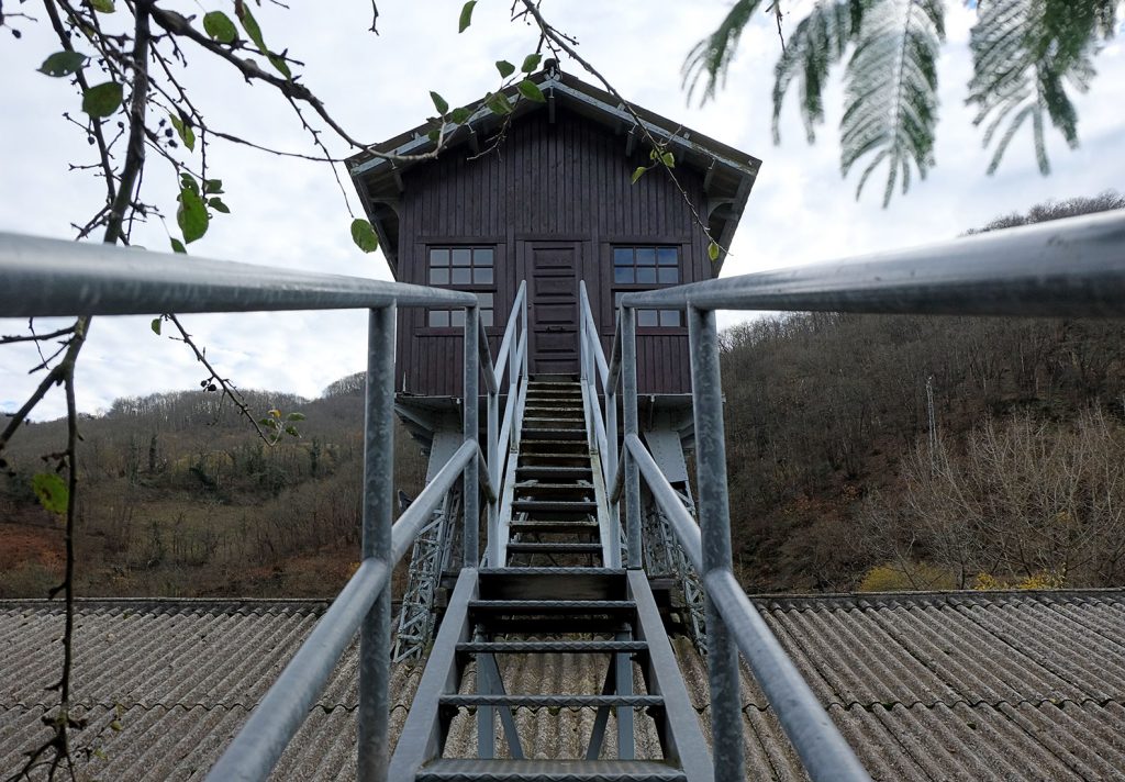 Detalle de la sala de máquinas del Pozu Espinos. Valle de Turón. Mieres. Asturias. 2018
