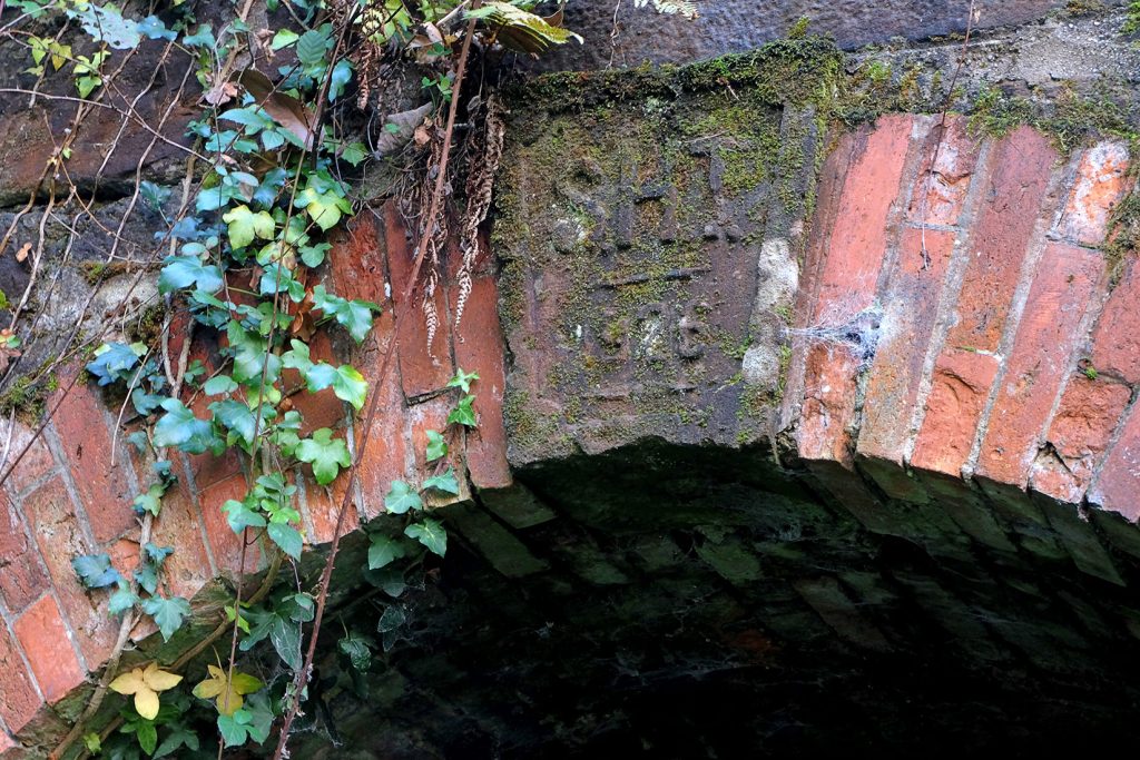 Detalle de túnel bajo un plano inclinado del Grupo San Benigno. Valle de Turón. Mieres. Asturias. 2018