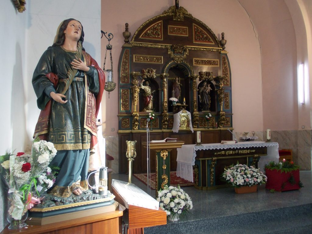 Día de Santa Bárbara en Santa Bárbara. Sotrondio. San Martín del Rey Aurelio. Asturias. 2018