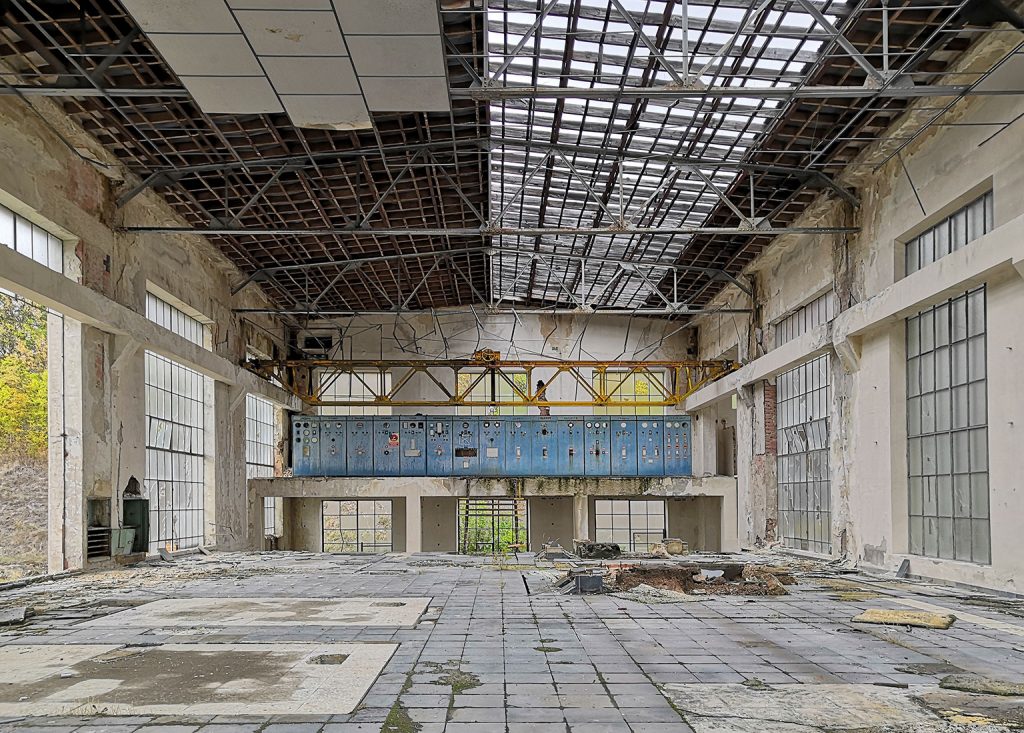 Edificio auxiliar del Pozo Herrera II. Sotillos de Sabero. Castilla y León. 2019