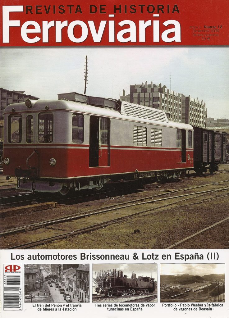 Revista de Historia Ferroviaria. Nº 12. Diciembre de 2009
