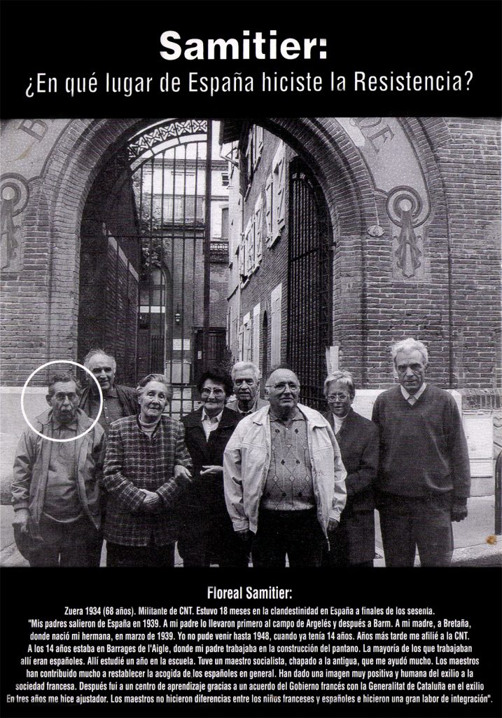 Portada del libro Samitier: ¿En que lugar de España hiciste la resistencia?.