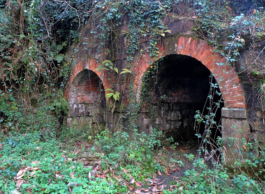 Túneles bajo un plano inclinado del Grupo San Benigno. Valle de Turón. Mieres. Asturias. 2018