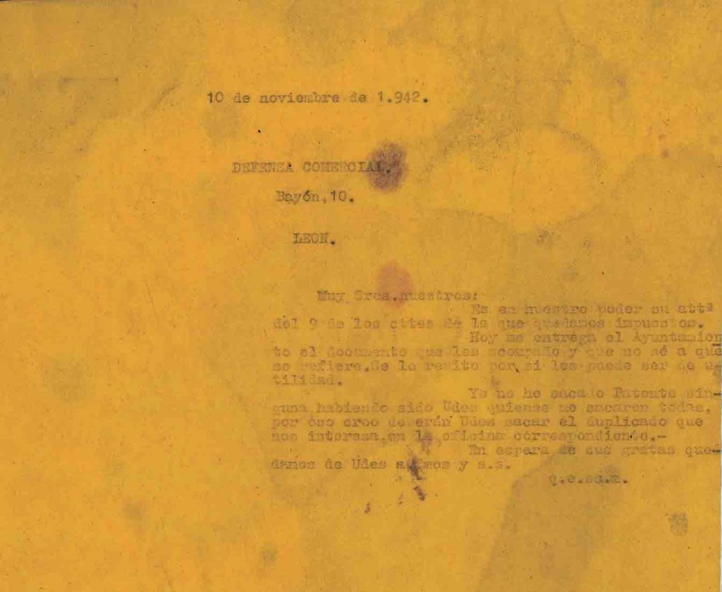 Correspondencia Comercial Carbones Viloria. Documento 7. Tomo 3. 16 pag. Años 1941 – 1942