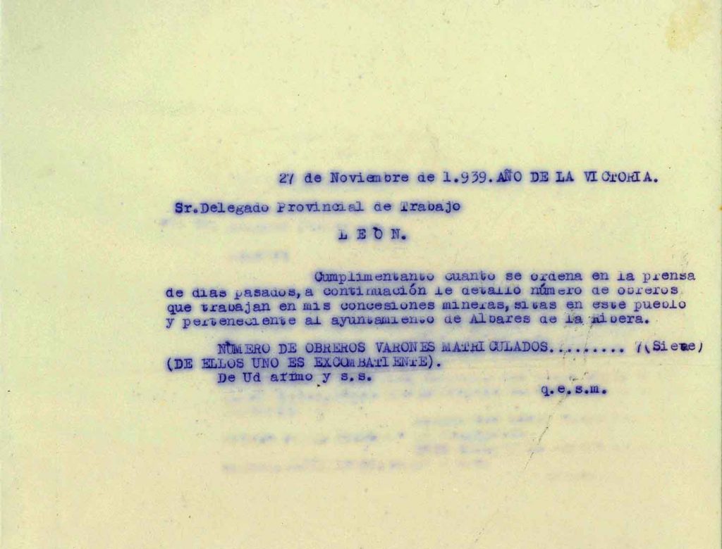 Correspondencia Comercial Carbones Viloria. Documento 8. Tomo 2. 15 pag. Años 1939 – 1943