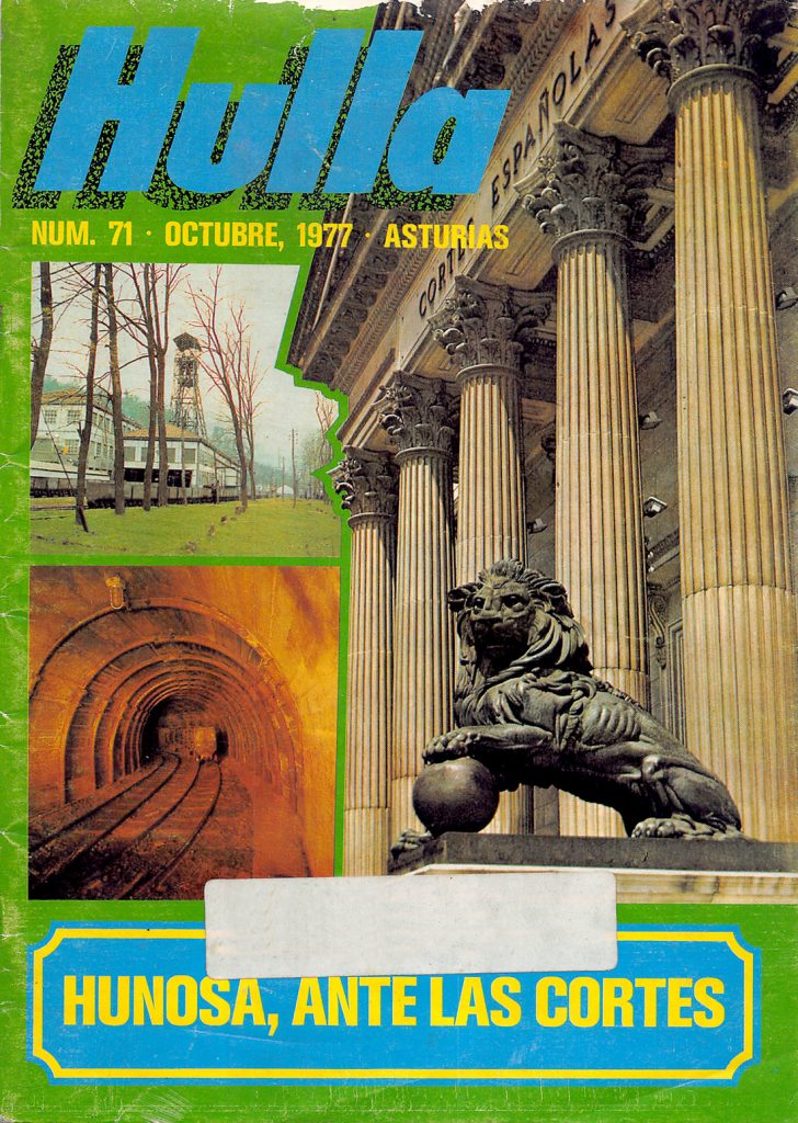 Revista Hulla, editada por HUNOSA. Nº 71. Octubre 1977