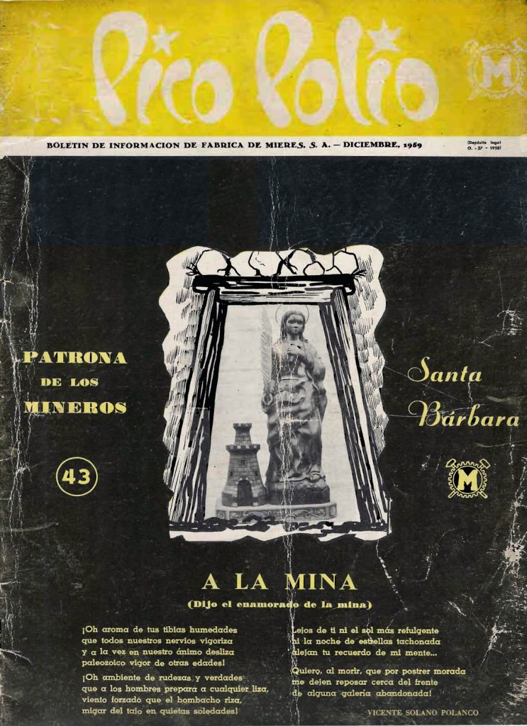 Revista Pico Polio, boletín de información de Fábrica de Mieres, Nº43. Diciembre 1959