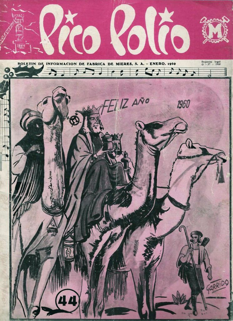 Revista Pico Polio, boletín de información de Fábrica de Mieres, Nº44. Enero 1960