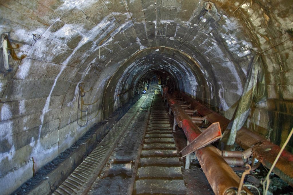 Plano inclinado del Pozo Lumajo. Villaseca de Laciana. Villablino. Leon 2020