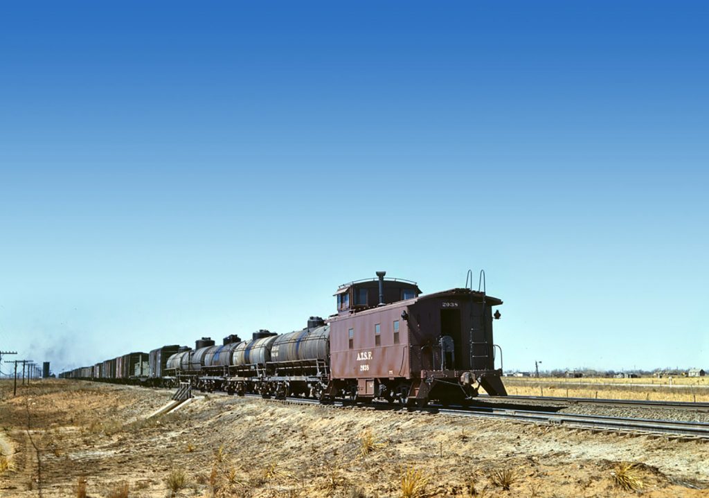 Ferrocarril de Santa Fe. Melrose, New Mexico. EEUU. 1943