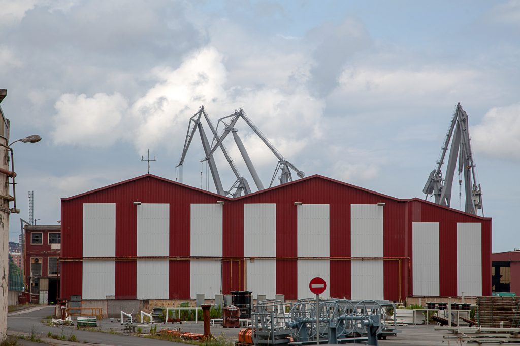 Factoría industrial de Construcciones Navales del Norte. La Naval. Sestao. Bizkaia 2019