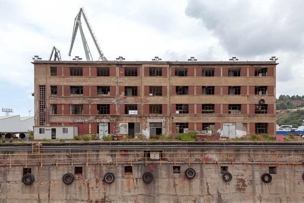Factoría industrial de Construcciones Navales del Norte. La Naval. Sestao. Bizkaia 2019