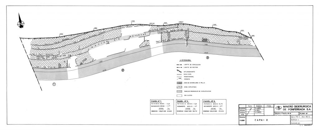 PLN 93 / TOMO 2 MSP – Grupo Paulina. Plano de escala 1-2000. Macizos sobre capa ancha. Serie PA-I. Año 1990