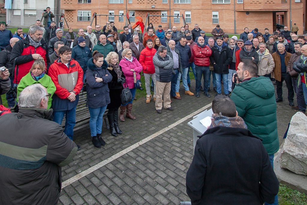 Homenaje a Lorenzo Gallardo, minero y sindicalista de CCOO fallecido durante las movilizaciones mineras de 1998. Ujo. Asturias 2018
